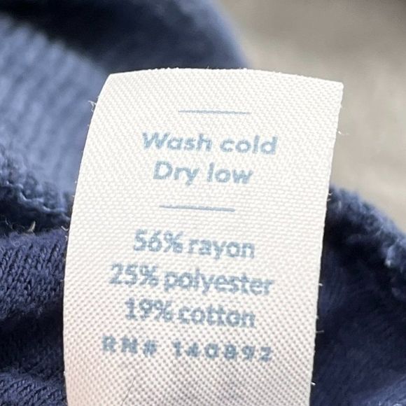 Marine Layer Women's Size Small Blue and White Sweater Triangle - Picture 8 of 12